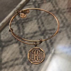 Alex and Ani K Bracelet - Gold